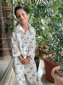 House of Ekam - Sun and Moon Night Suit (Set of 2)