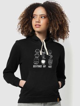 PINACOLADA - Women Black Printed Sweatshirt