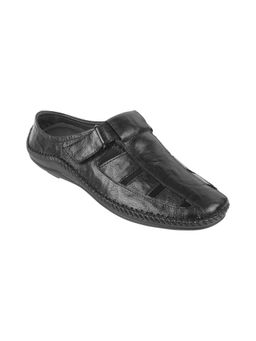 Mochi - Men Black Leather Sandals