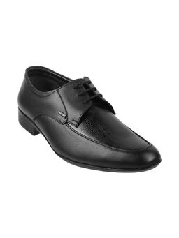 Mochi - Men Black Leather Formal Oxfords Shoes