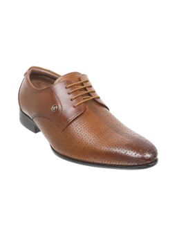 Mochi - Men Tan Leather Formal Oxfords Shoes