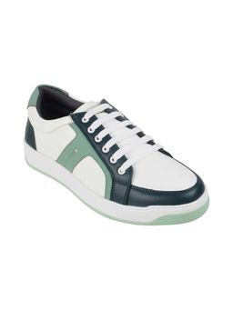 Mochi - Men White Faux Leather Sneakers