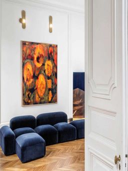 The Art House - Abstract Painting For Home Décor Canvas Wall Painting Print