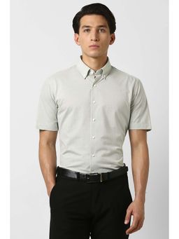 Van Heusen - Green Stripes Regular Fit Shirt