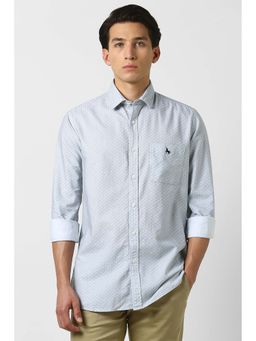 Van Heusen - Grey Printed Slim Fit Shirt