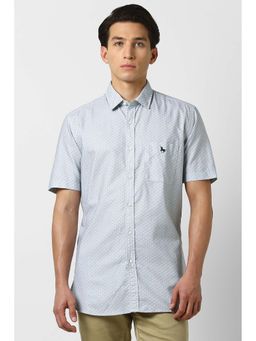 Van Heusen - Grey Printed Slim Fit Shirt