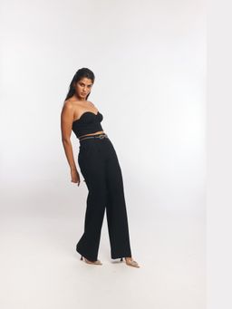 Gatsby Collection - Black Bella Bustier Top with Pant