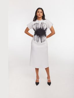 Gatsby Collection - Off White Alice Litho Dress