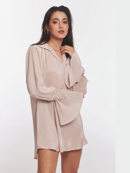 Gatsby Collection - Beige Shimmer Zoe Top
