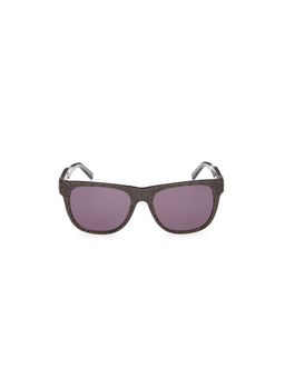 Guess - Men UV Protected Full Rim Purple Lens Rectangle Sunglasses (54)