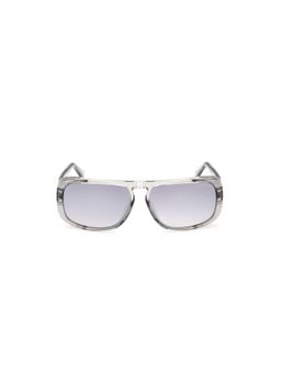 Guess - Men UV Protected Full Rim Grey Lens Rectangle Sunglasses (62)