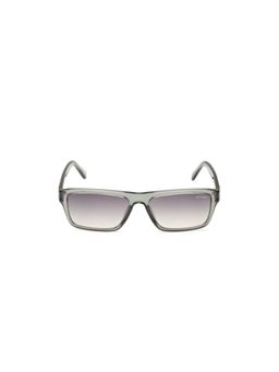 Guess - Men UV Protected Full Rim Grey Lens Rectangle Sunglasses (55)