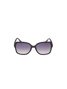 Guess - Women UV Protected Full Rim Grey Lens Square Sunglasses (55)