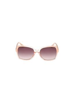 Guess - Women UV Protected Full Rim Brown Lens Square Sunglasses (55)