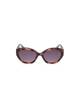 Guess - Women UV Protected Full Rim Grey Lens Oval Sunglasses (56)