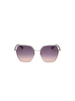 Guess - Women UV Protected Full Rim Grey Lens Irregular Sunglasses (60)