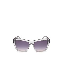 Guess - Women UV Protected Full Rim Grey Lens Square Sunglasses (55)