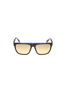 Guess - Men UV Protected Full Rim Brown Lens Square Sunglasses (57)