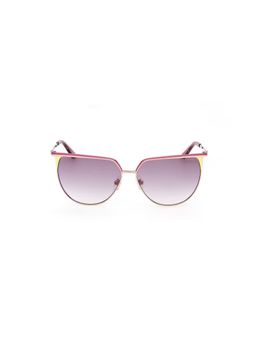 Guess - Women UV Protected Full Rim Purple Lens Butterfly Sunglasses (58)