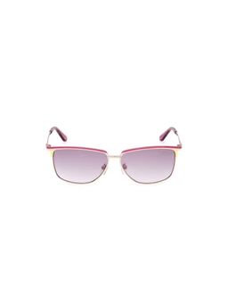 Guess - Women UV Protected Full Rim Purple Lens Square Sunglasses (56)