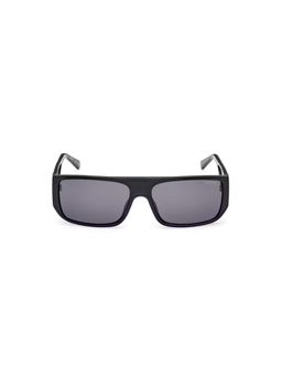 Guess - Unisex UV Protected Full Rim Grey Lens Rectangle Sunglasses (60)