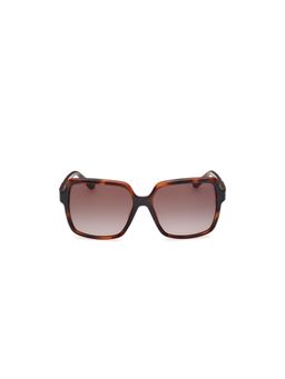 Guess - Women UV Protected Full Rim Brown Lens Square Sunglasses (57)