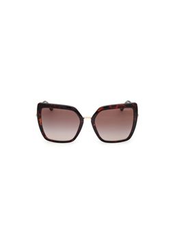Guess - Women UV Protected Full Rim Brown Lens Butterfly Sunglasses (55)