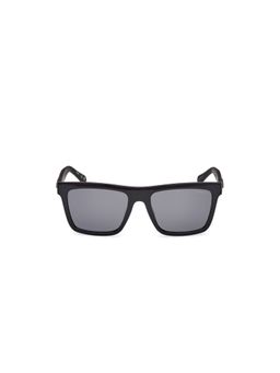 Guess - Men UV Protected Full Rim Grey Lens Square Sunglasses (55)