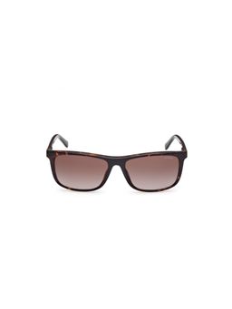 Guess - Men UV Protected Full Rim Brown Lens Rectangle Sunglasses (58)