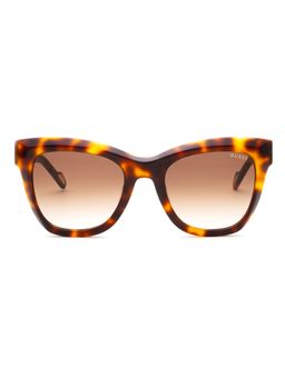 Guess - Women UV Protected Full Rim Brown Lens Square Sunglasses (52)