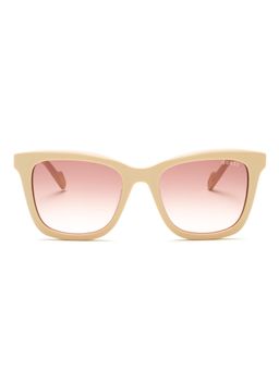 Guess - Women UV Protected Full Rim Brown Lens Square Sunglasses (52)