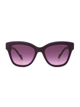 Guess - Women UV Protected Full Rim Purple Lens Butterfly Sunglasses (53)