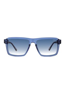 Guess - Men UV Protected Full Rim Blue Lens Square Sunglasses (56)