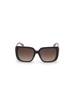 Guess - Women UV Protected Full Rim Brown Lens Square Sunglasses (58)