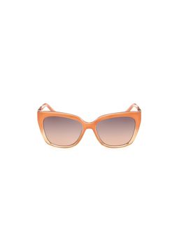 Guess - Women UV Protected Full Rim Brown Lens Square Sunglasses (55)