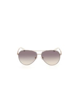 Guess - Women UV Protected Full Rim Grey Lens Butterfly Sunglasses (58)