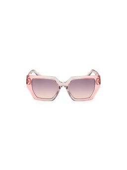 Guess - Women UV Protected Full Rim Grey Lens Irregular Sunglasses (53)
