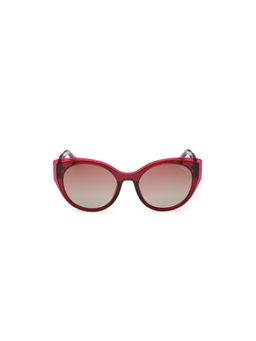 Guess - Women UV Protected Full Rim Red Lens Oval Sunglasses (53)