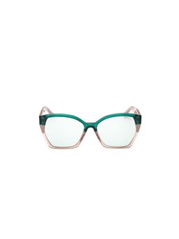 Guess - Women UV Protected Full Rim Green Lens Butterfly Sunglasses (55)