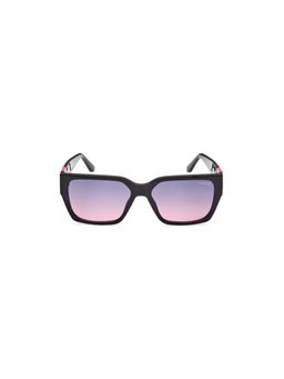 Guess - Women UV Protected Full Rim Grey Lens Square Sunglasses (55)