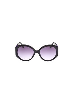 Guess - Women UV Protected Full Rim Purple Lens Oval Sunglasses (56)