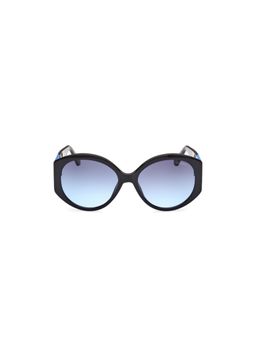 Guess - Women UV Protected Full Rim Blue Lens Oval Sunglasses (56)