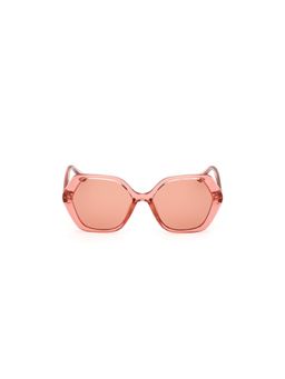 Guess - Women UV Protected Full Rim Pink Lens Irregular Sunglasses (52)