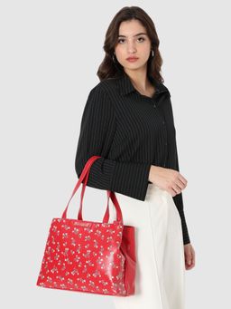 Caprese - Womens Merida Large Red Printed Handbag