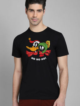 Free Authority - Looney Tunes Printed Black T-Shirt for Men