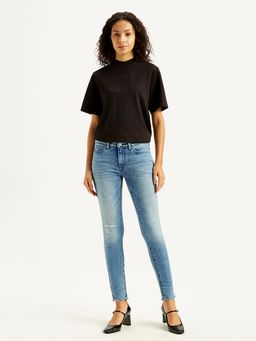 Levi's - Women Solid Blue Skinny Blended Fabric Jeans