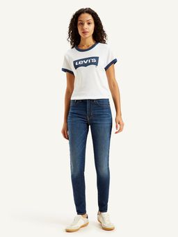 Levi's - Women Solid Blue Skinny Blended Fabric Jeans
