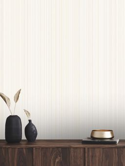 Excel - Wallpaper Sunspear Golden Stripes In White