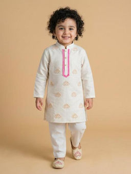 BYB Premium - Boys Cream Kurta And Pyjama