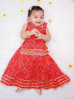 KID1 - Myra Girls Top And Lehenga